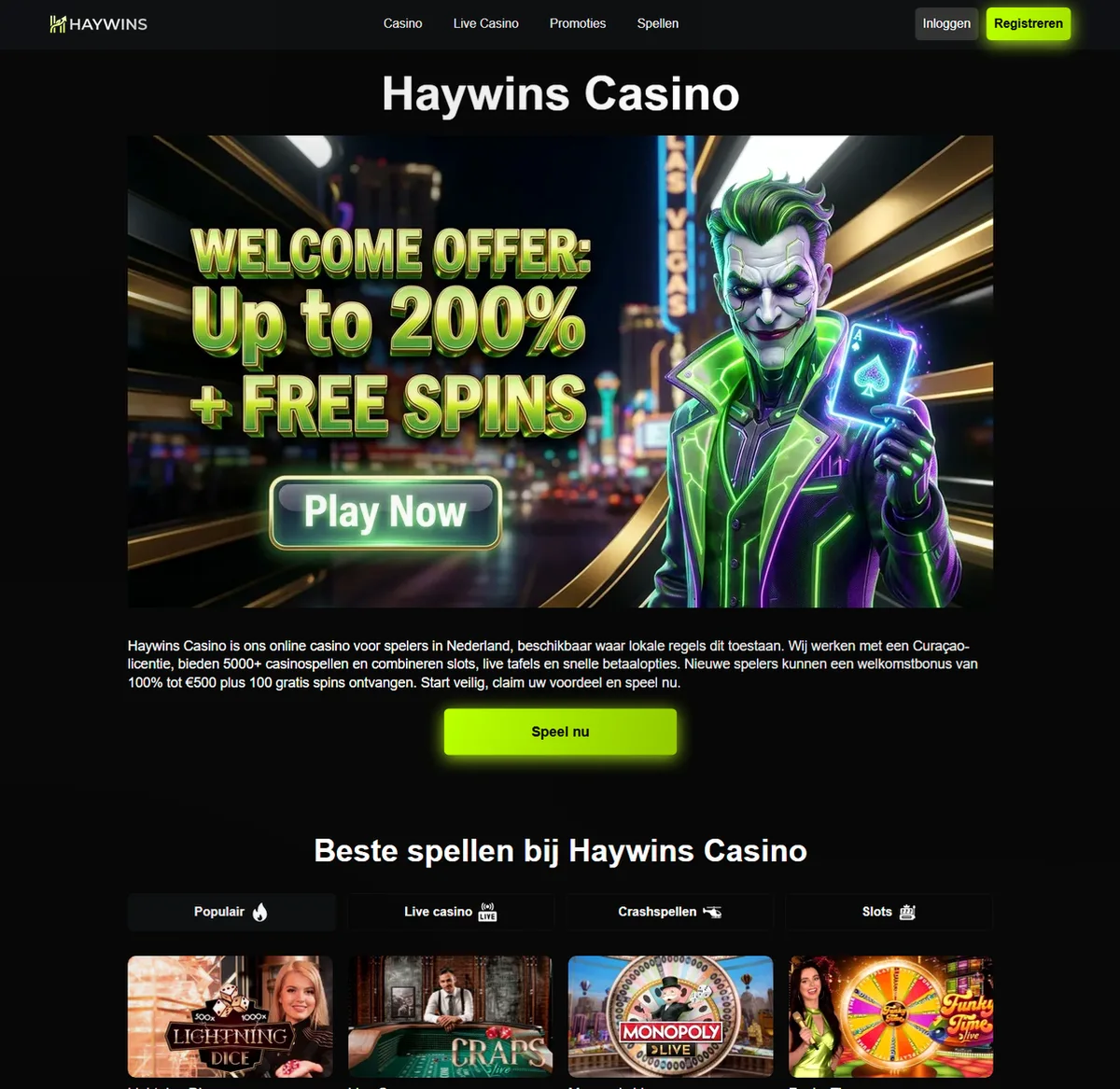 Haywins Casino
